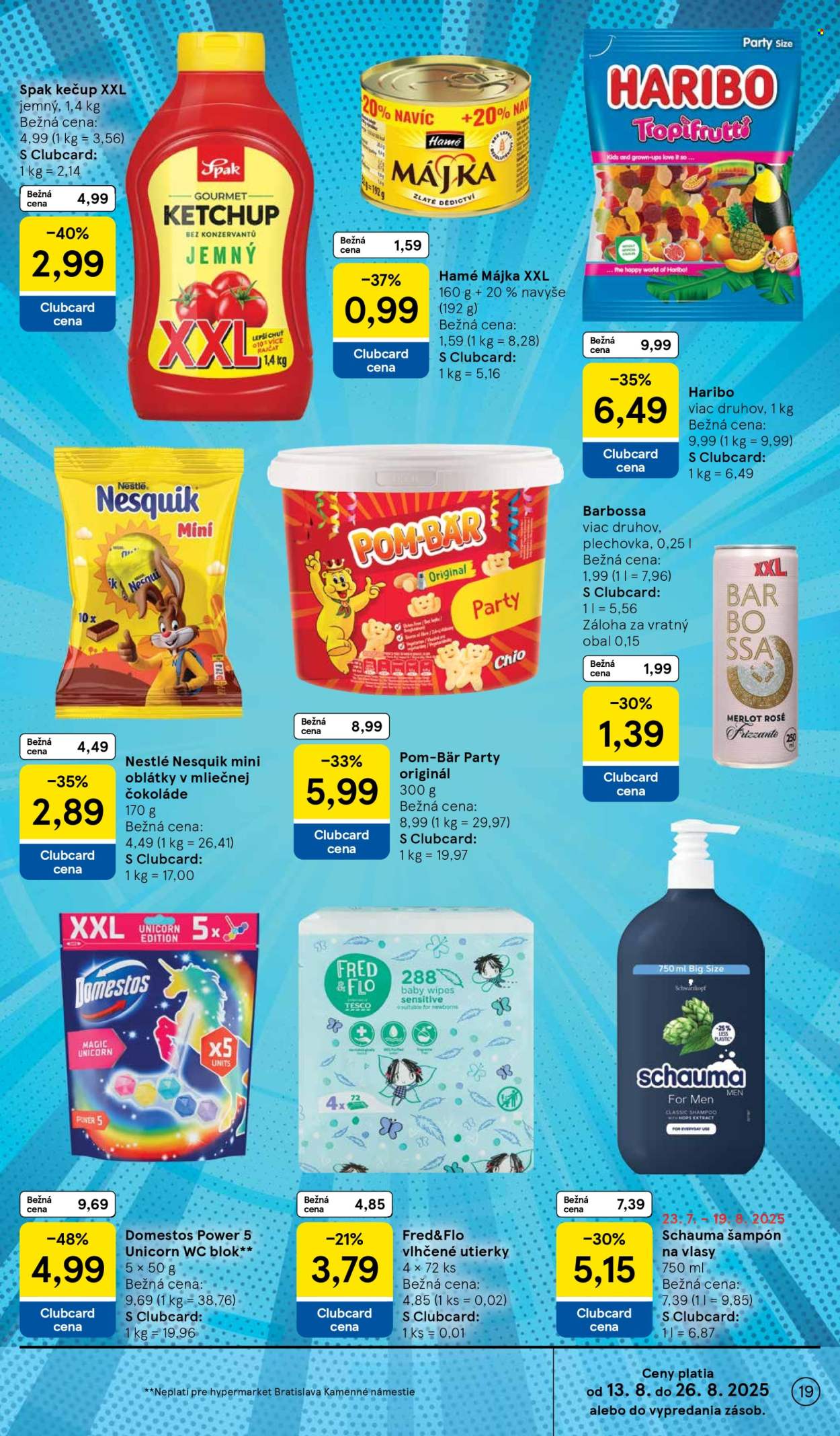 Leták TESCO - 13.8.2025 - 19.8.2025. Strana 19