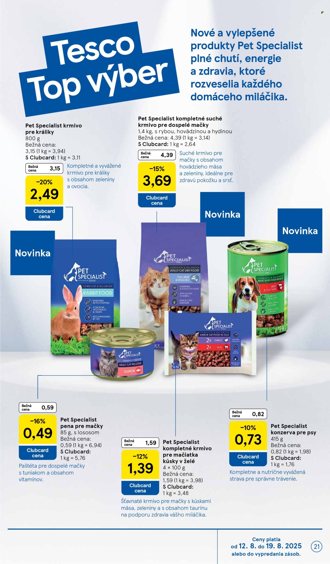 Leták TESCO - 13.8.2025 - 19.8.2025. Strana 21