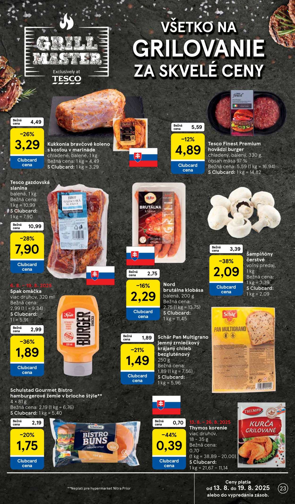 Leták TESCO - 13.8.2025 - 19.8.2025. Strana 23