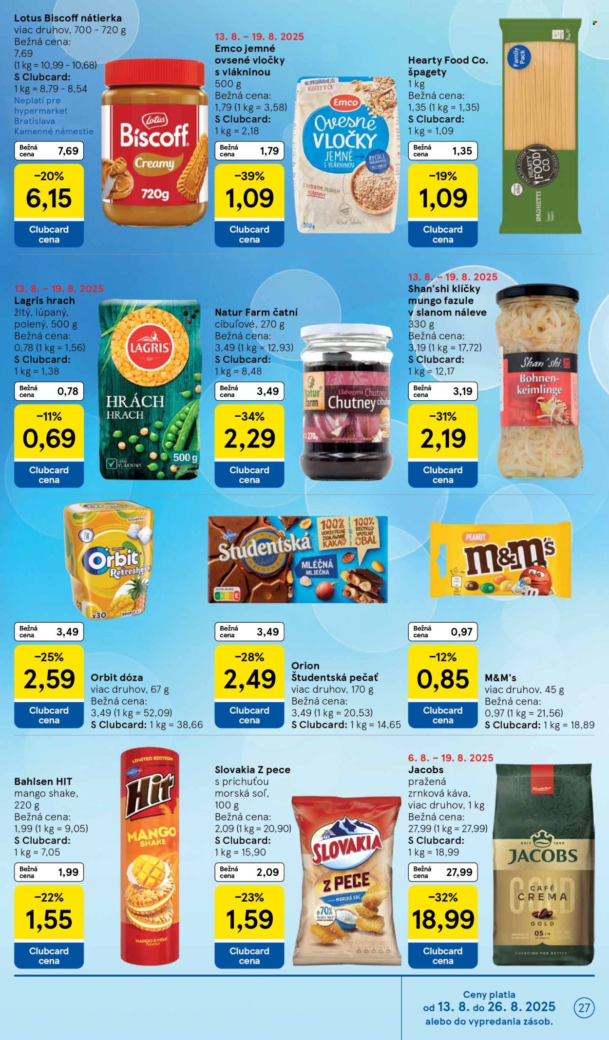 Leták TESCO - 13.8.2025 - 19.8.2025. Strana 27