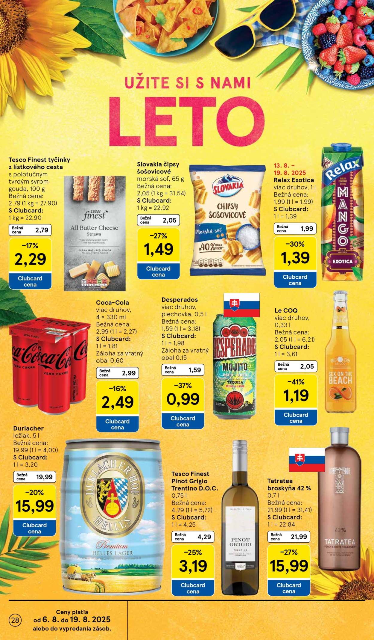 Leták TESCO - 13.8.2025 - 19.8.2025. Strana 28
