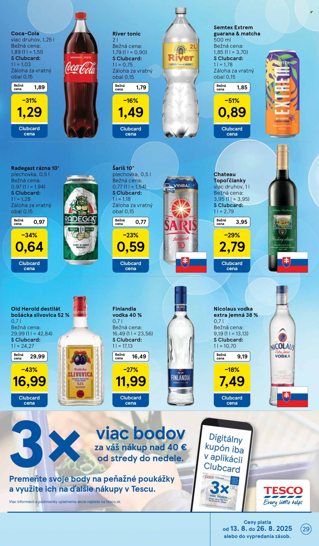Leták TESCO - 13.8.2025 - 19.8.2025. Strana 29