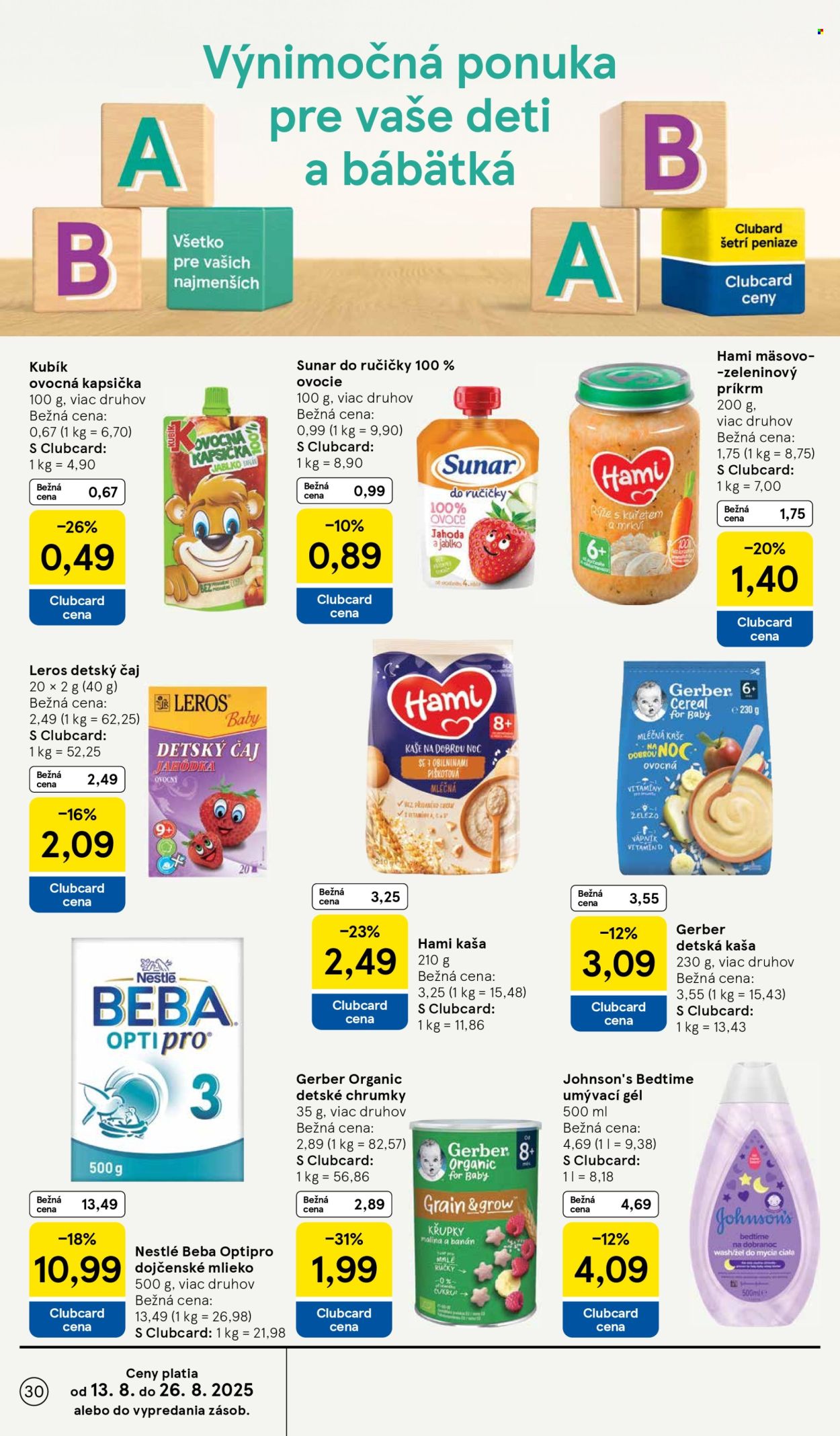 Leták TESCO - 13.8.2025 - 19.8.2025. Strana 30