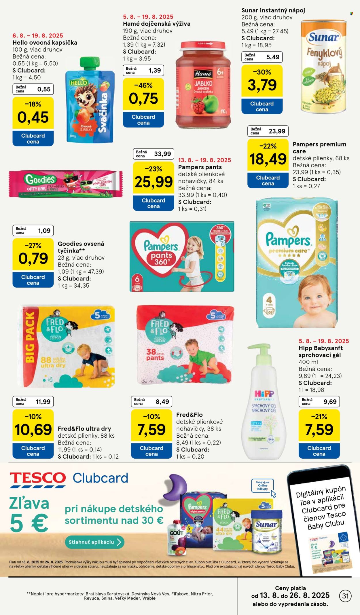 Leták TESCO - 13.8.2025 - 19.8.2025. Strana 31