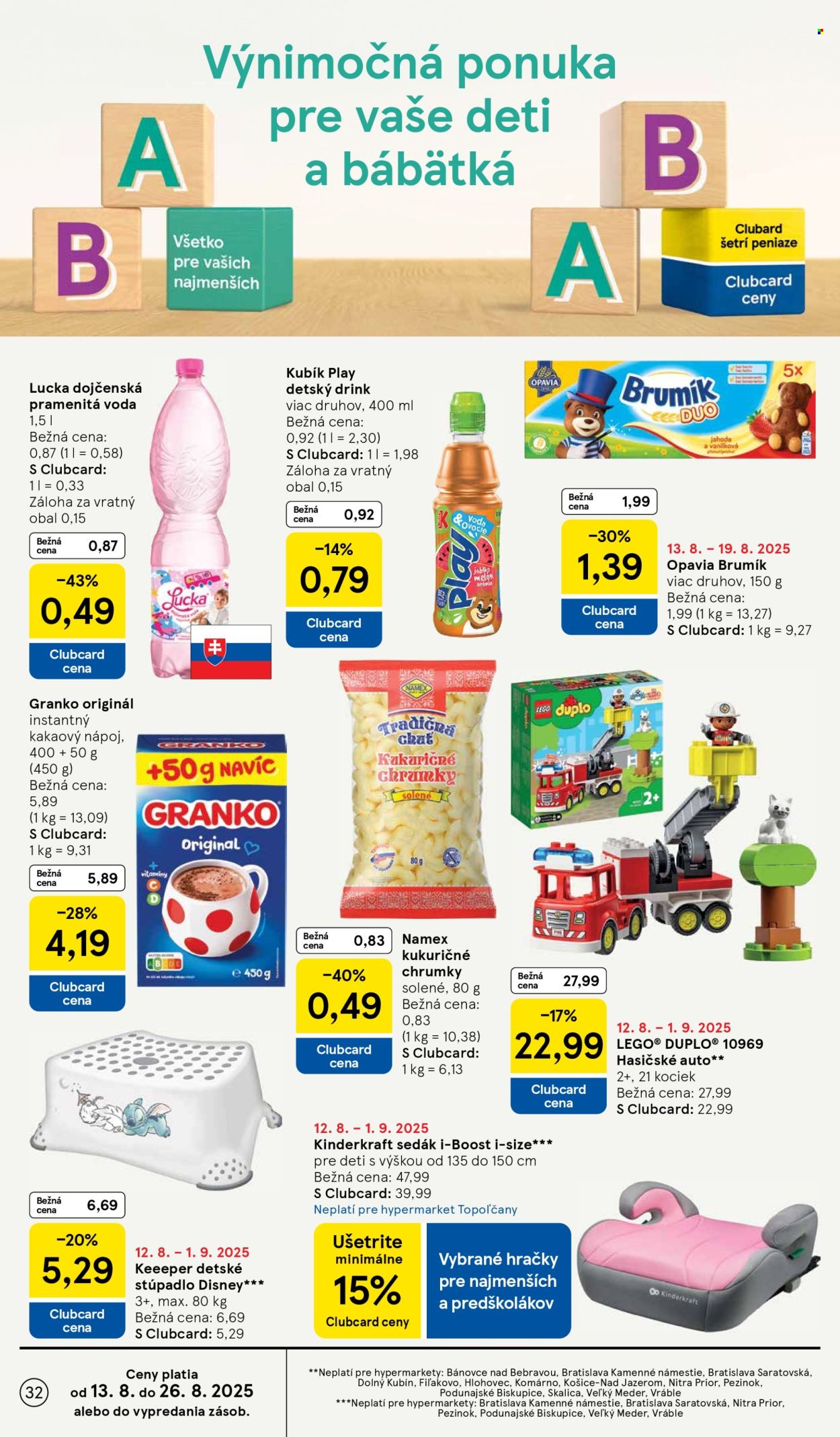 Leták TESCO - 13.8.2025 - 19.8.2025. Strana 32