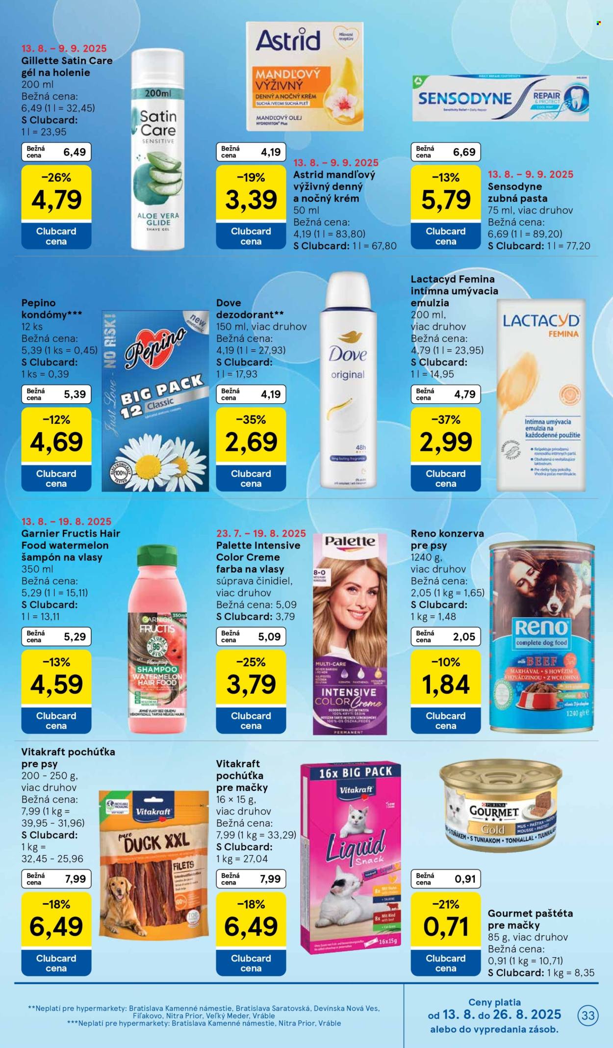 Leták TESCO - 13.8.2025 - 19.8.2025. Strana 33