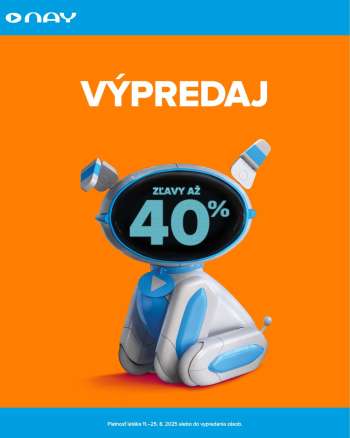 Leták NAY Elektrodom - 11.8.2025 - 25.8.2025.