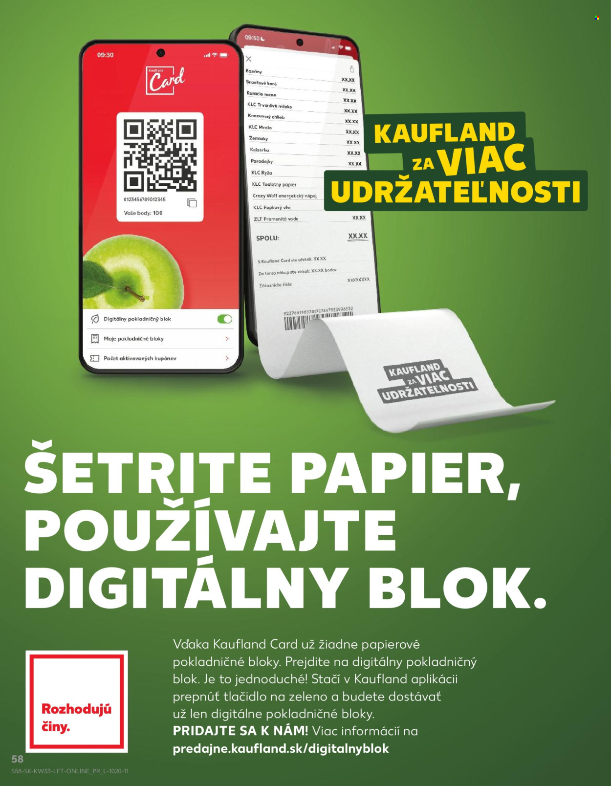 Leták Kaufland - 14.8.2025 - 20.8.2025. Strana 58