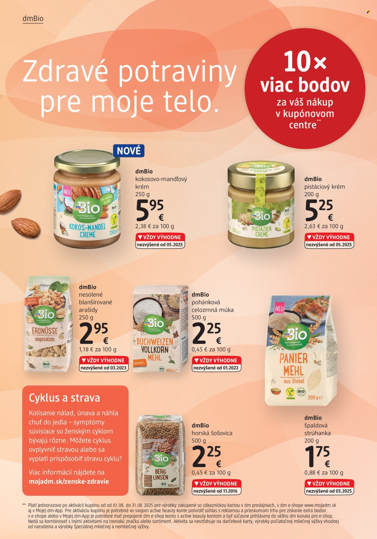 Leták dm drogerie - 1.8.2025 - 31.8.2025. Strana 4