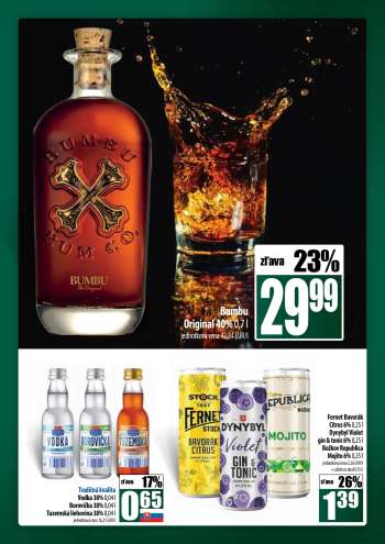 thumbnail - Fernet Bavorák Citrus 6% 0,25l, Dynybyl Violet gin & tonic 6% 0,25l, Božkov Republica Mojito 6% 0,25l