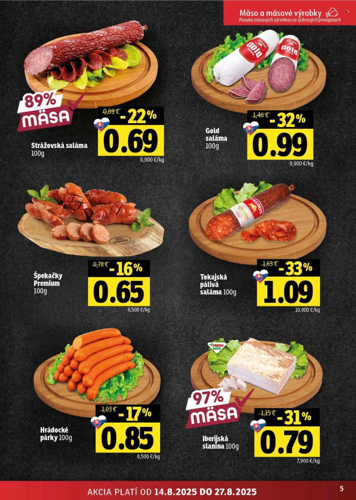 Leták FRESH - 14.8.2025 - 27.8.2025. Strana 5