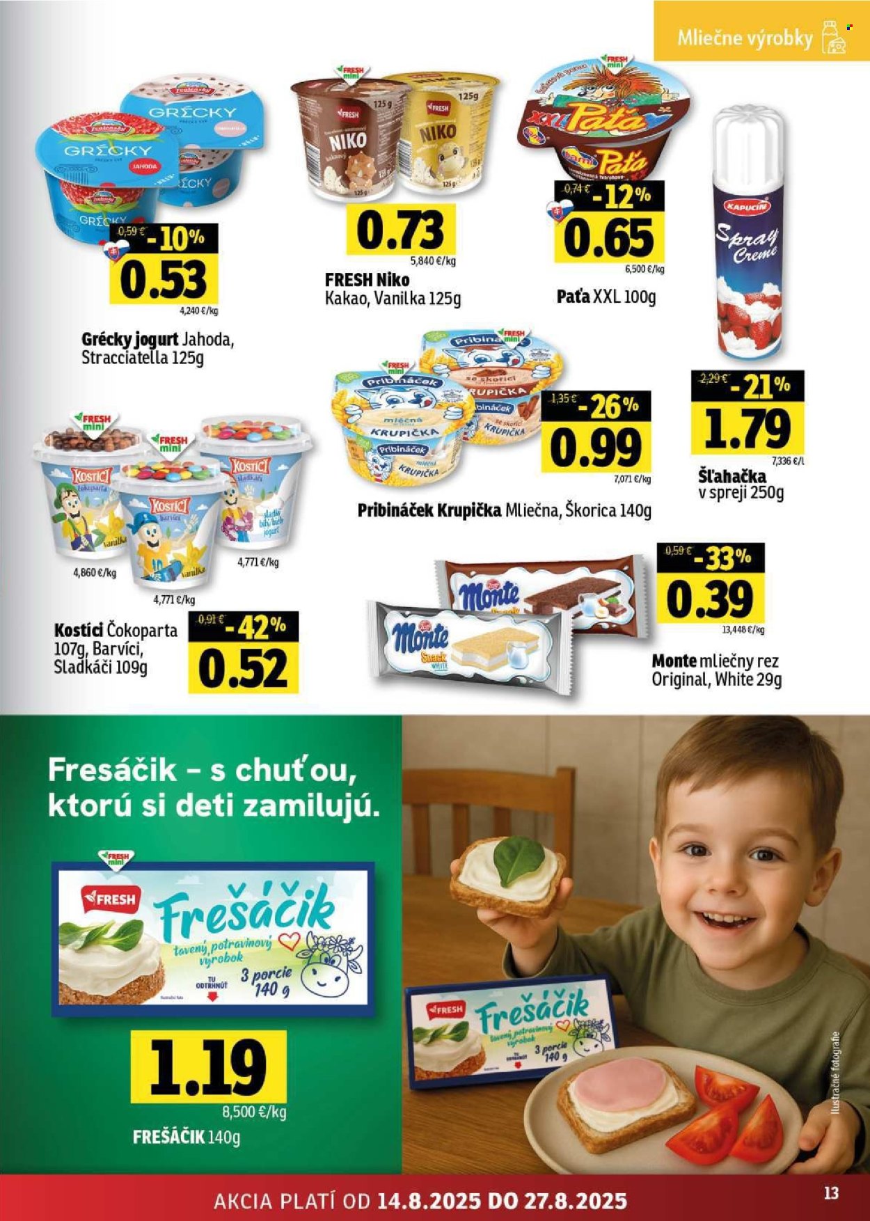 Leták FRESH - 14.8.2025 - 27.8.2025. Strana 13