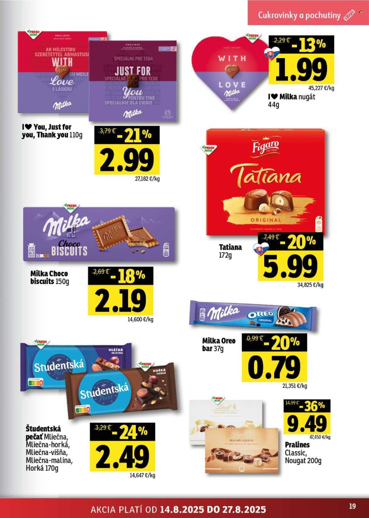 Leták FRESH - 14.8.2025 - 27.8.2025. Strana 19