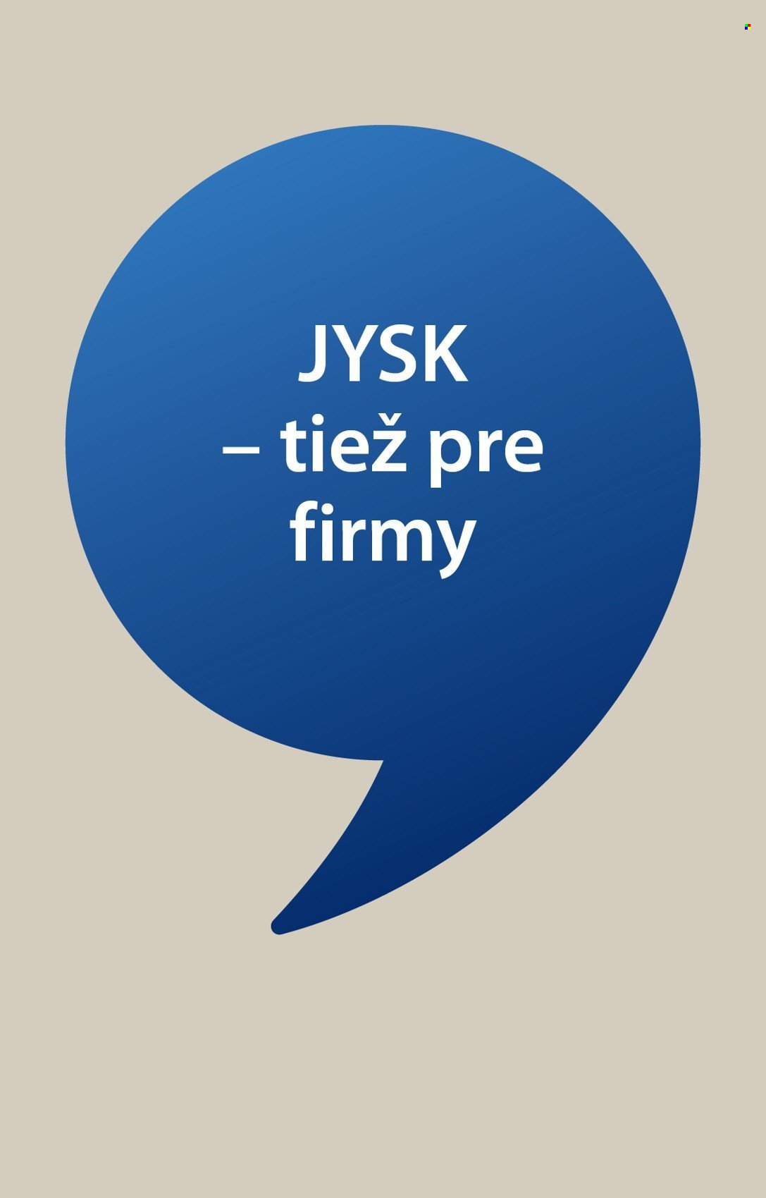 Leták JYSK - 13.8.2025 - 14.9.2025. Strana 1