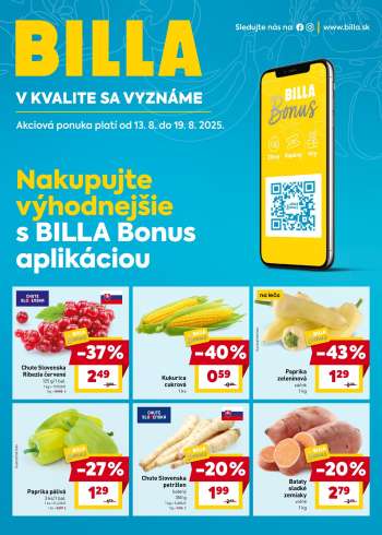 Leták Billa - 13.8.2025 - 19.8.2025.