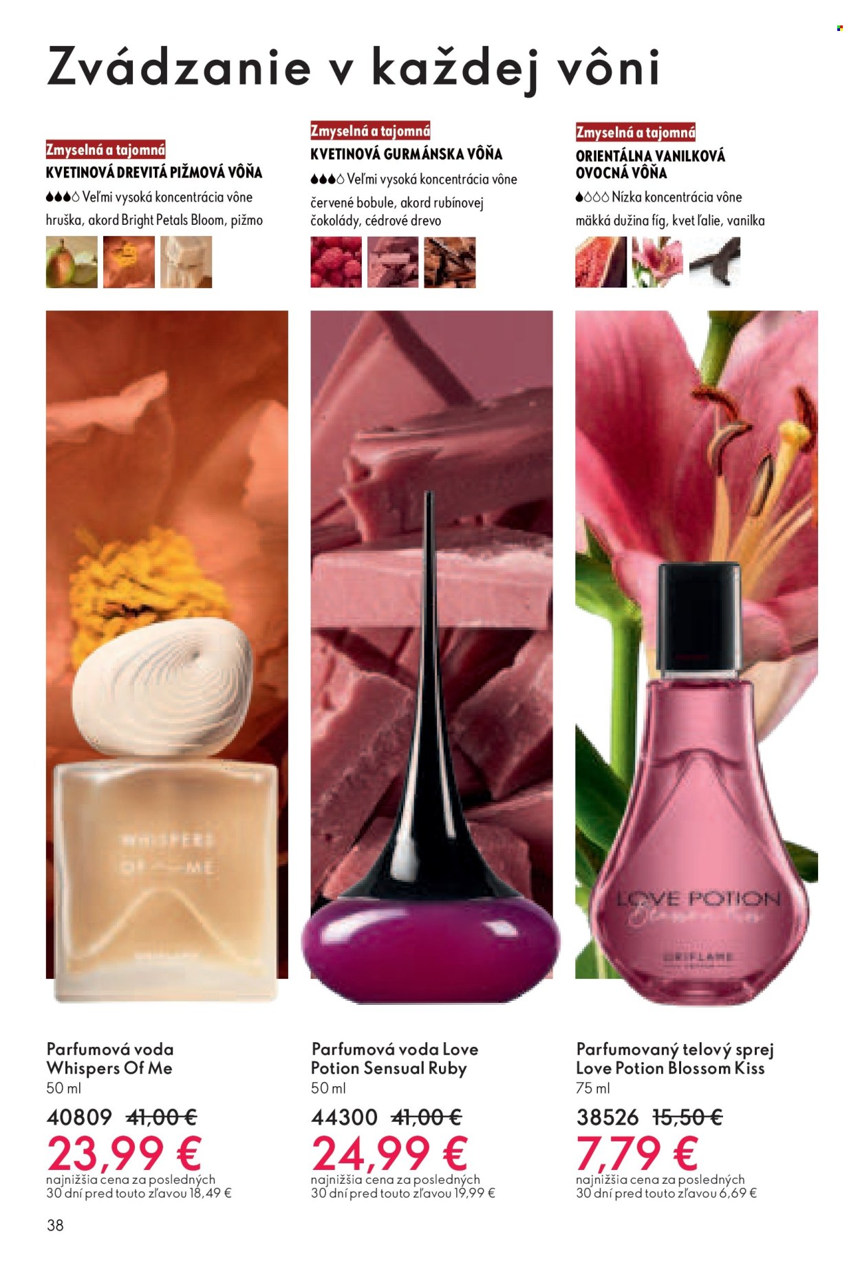 Leták Oriflame - 17.8.2025 - 6.9.2025. Strana 38