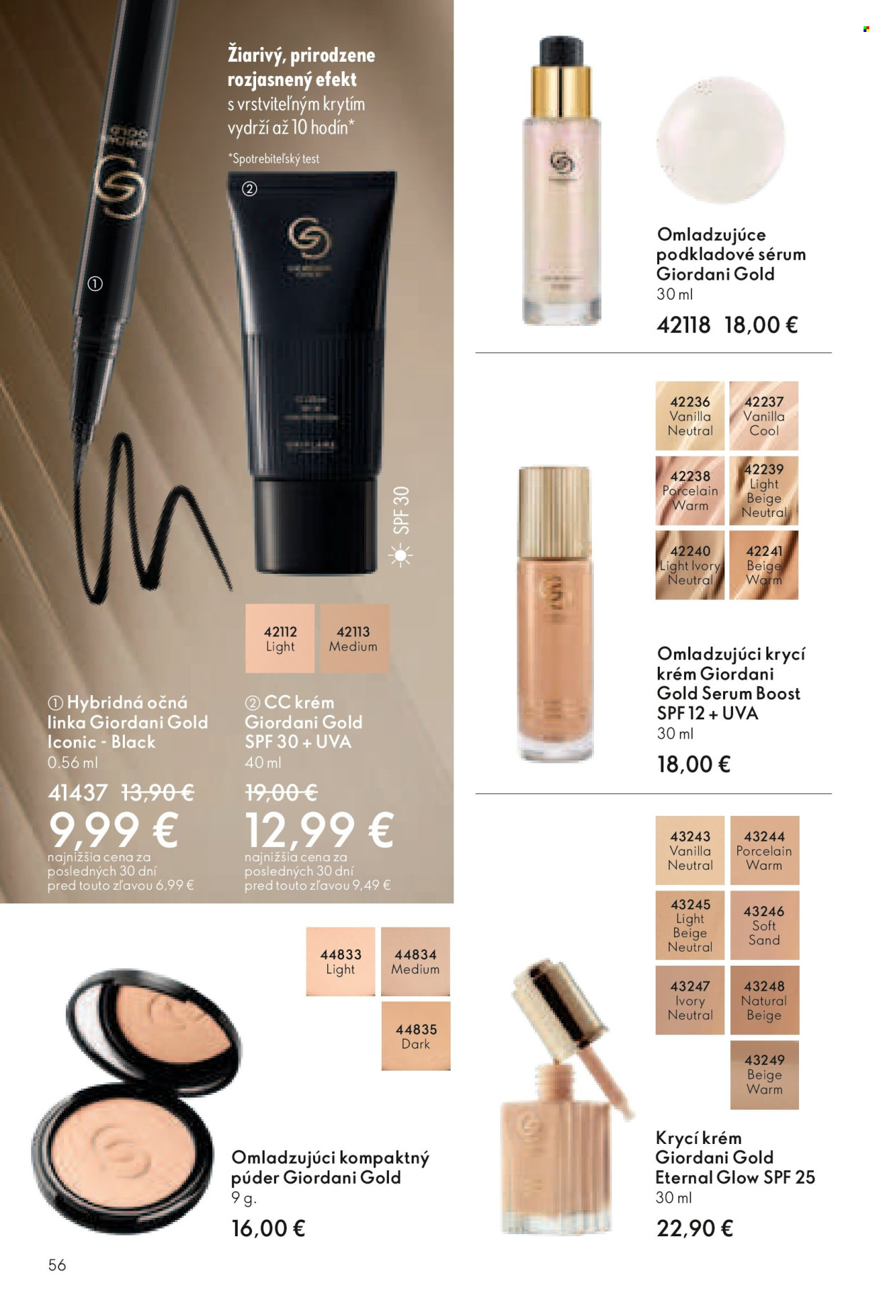 Leták Oriflame - 17.8.2025 - 6.9.2025. Strana 56