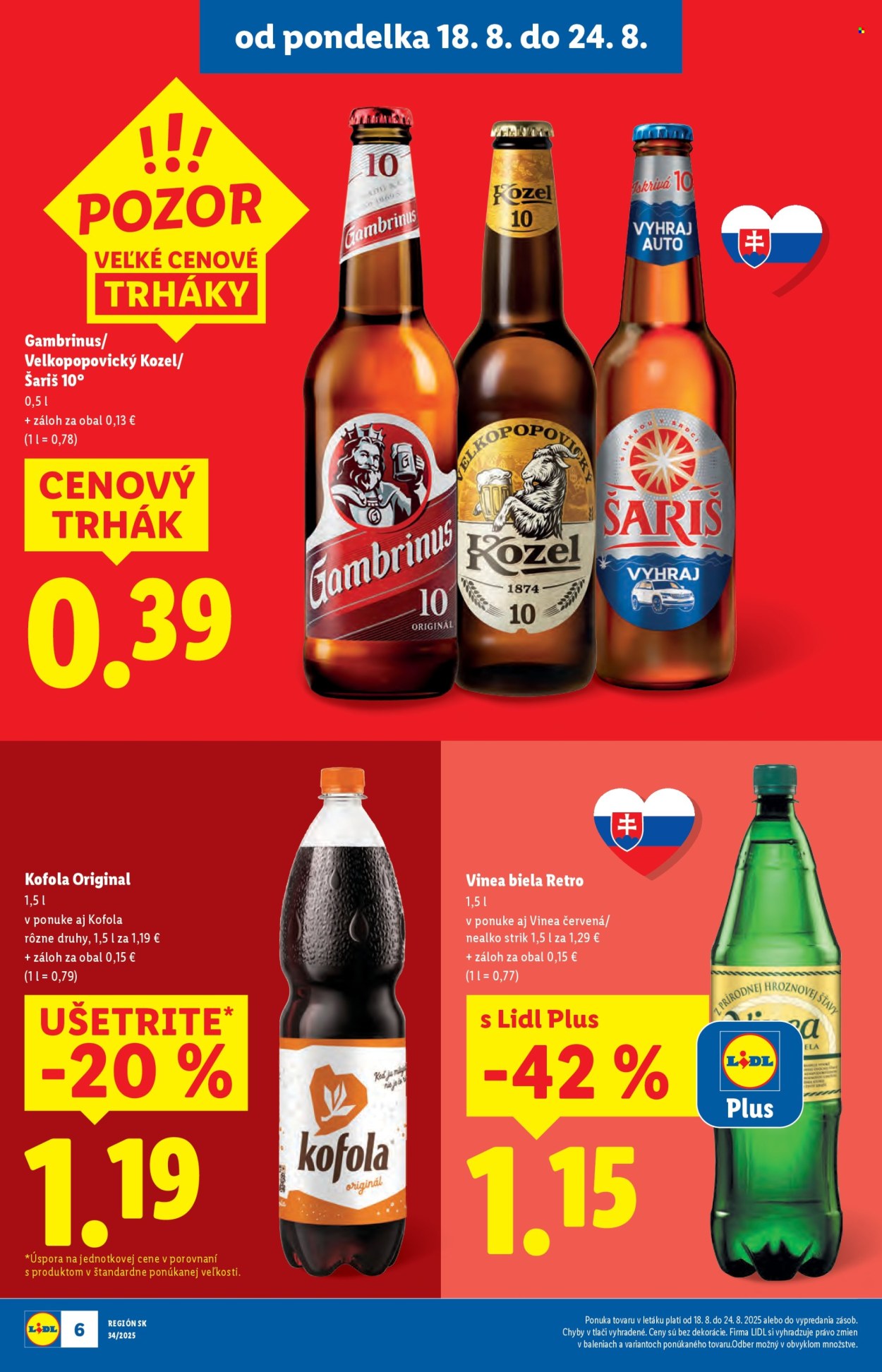 Leták Lidl - 18.8.2025 - 24.8.2025. Strana 6
