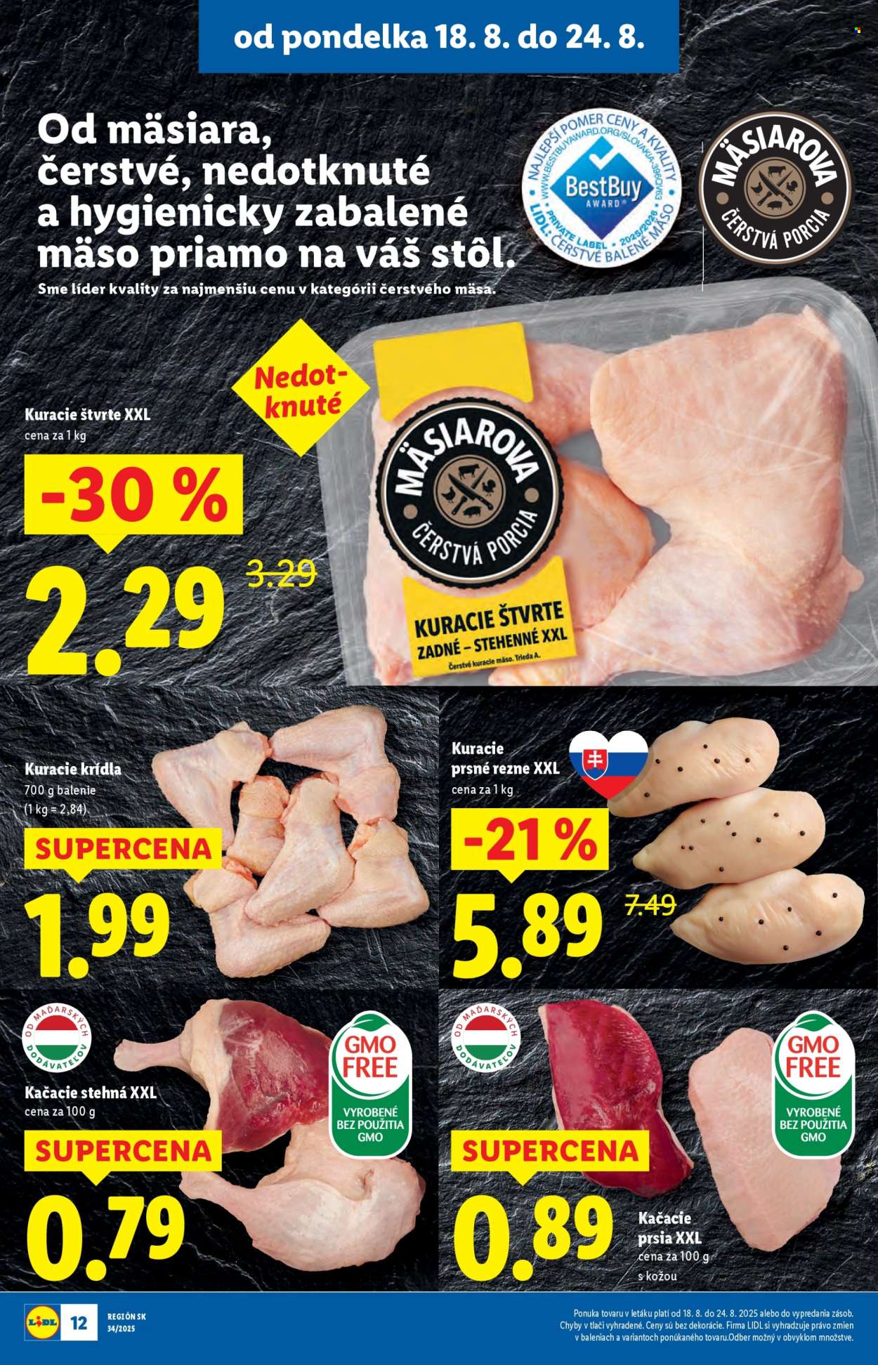 Leták Lidl - 18.8.2025 - 24.8.2025. Strana 12