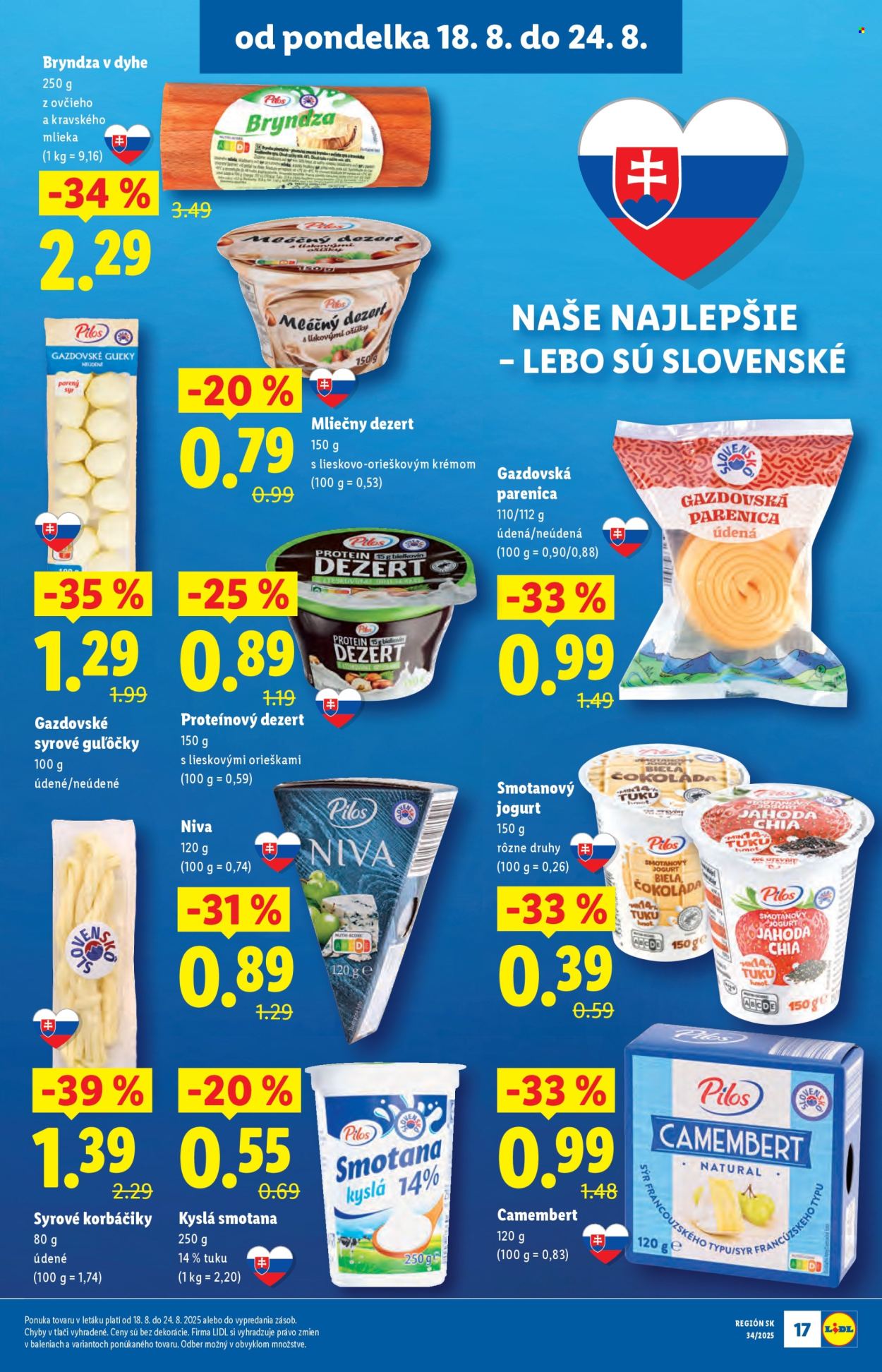 Leták Lidl - 18.8.2025 - 24.8.2025. Strana 17