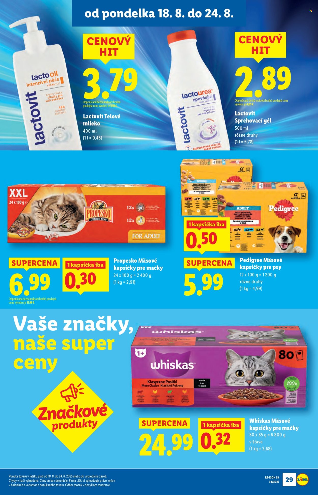 Leták Lidl - 18.8.2025 - 24.8.2025. Strana 29