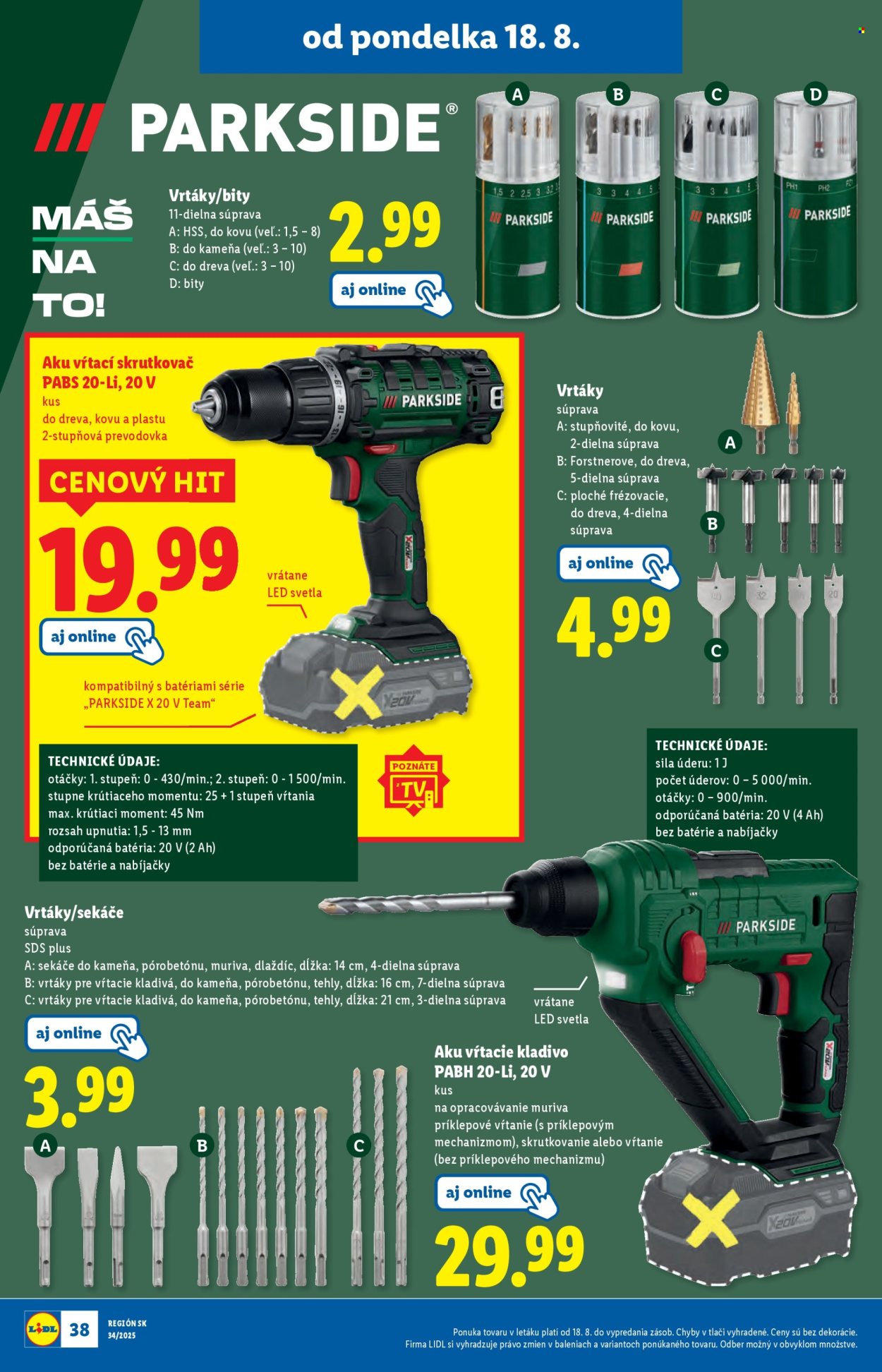 Leták Lidl - 18.8.2025 - 24.8.2025. Strana 46