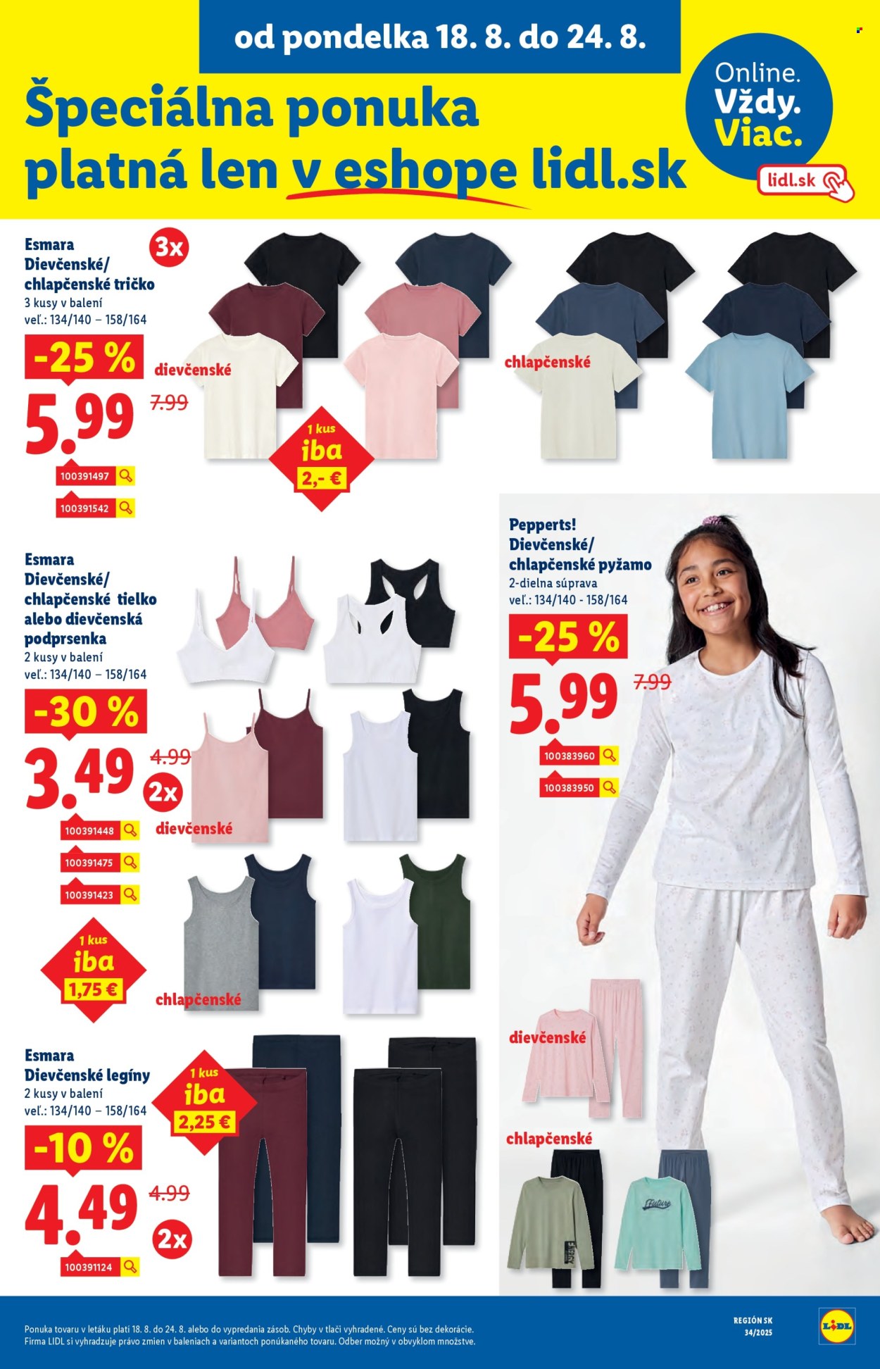 Leták Lidl - 18.8.2025 - 24.8.2025. Strana 57