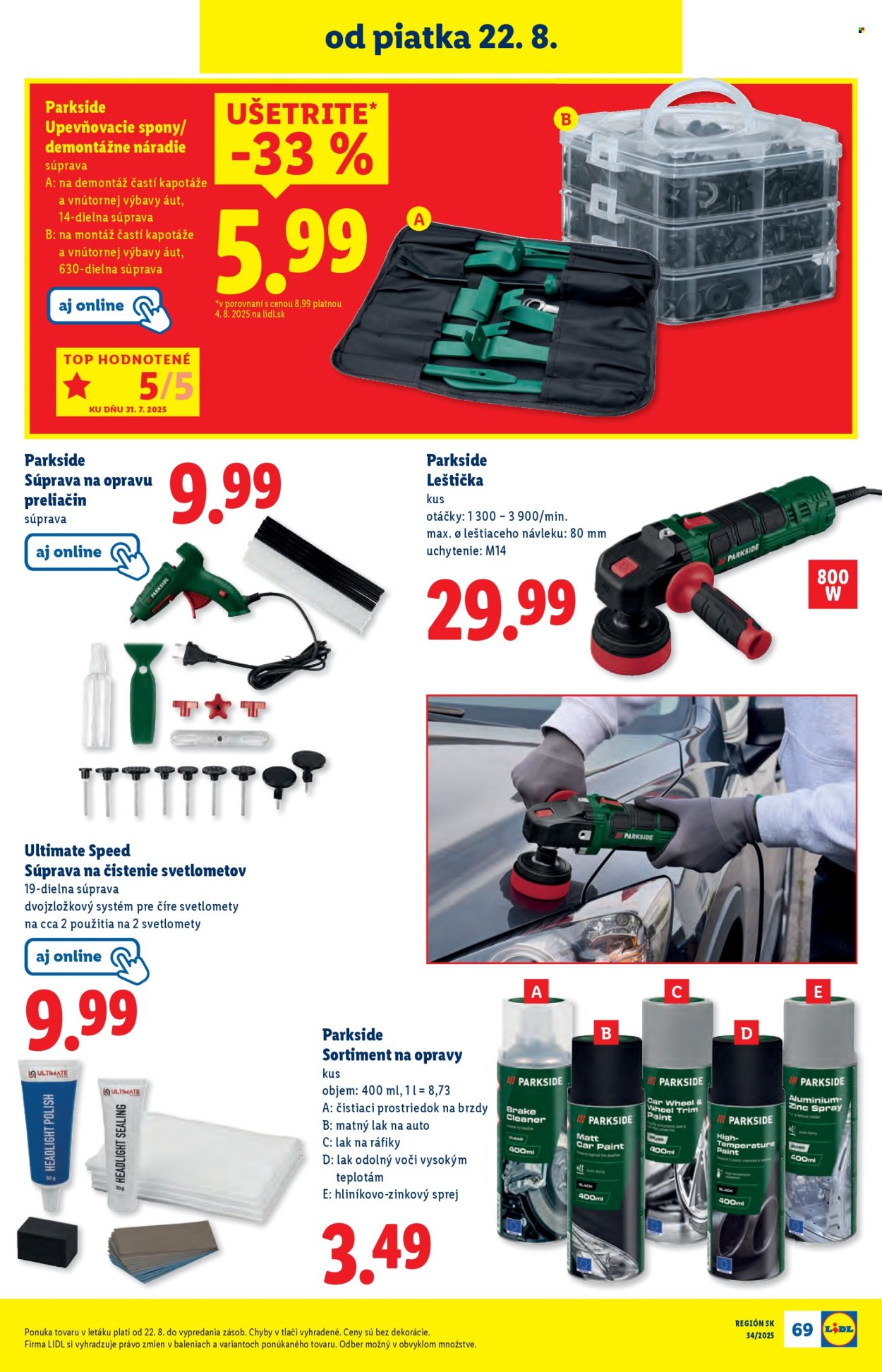 Leták Lidl - 18.8.2025 - 24.8.2025. Strana 93