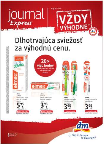 Leták dm drogerie - 1.8.2025 - 31.8.2025.