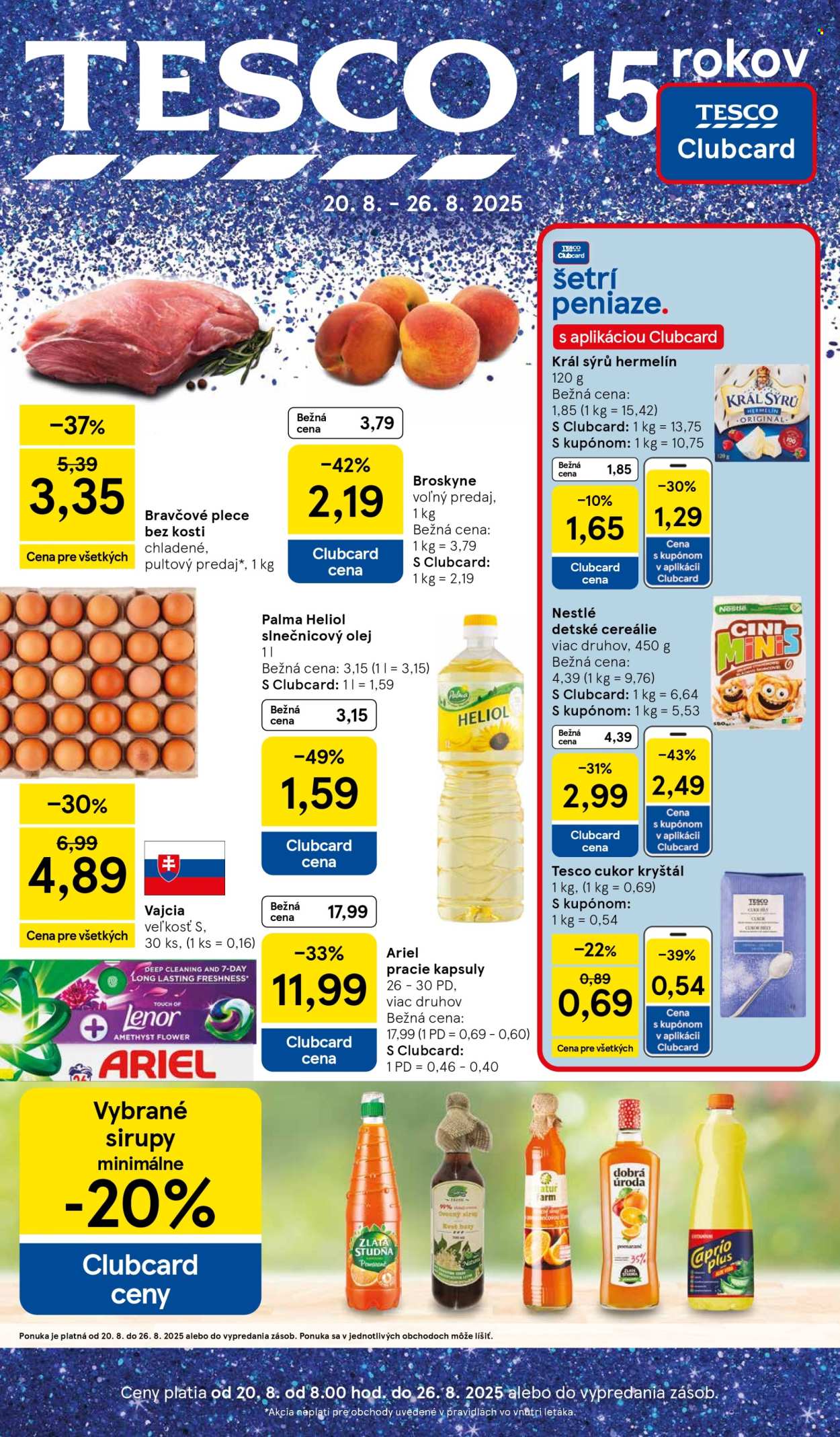 Leták TESCO - 20.8.2025 - 26.8.2025. Strana 1