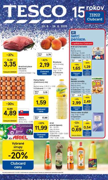 Leták TESCO - 20.8.2025 - 26.8.2025.