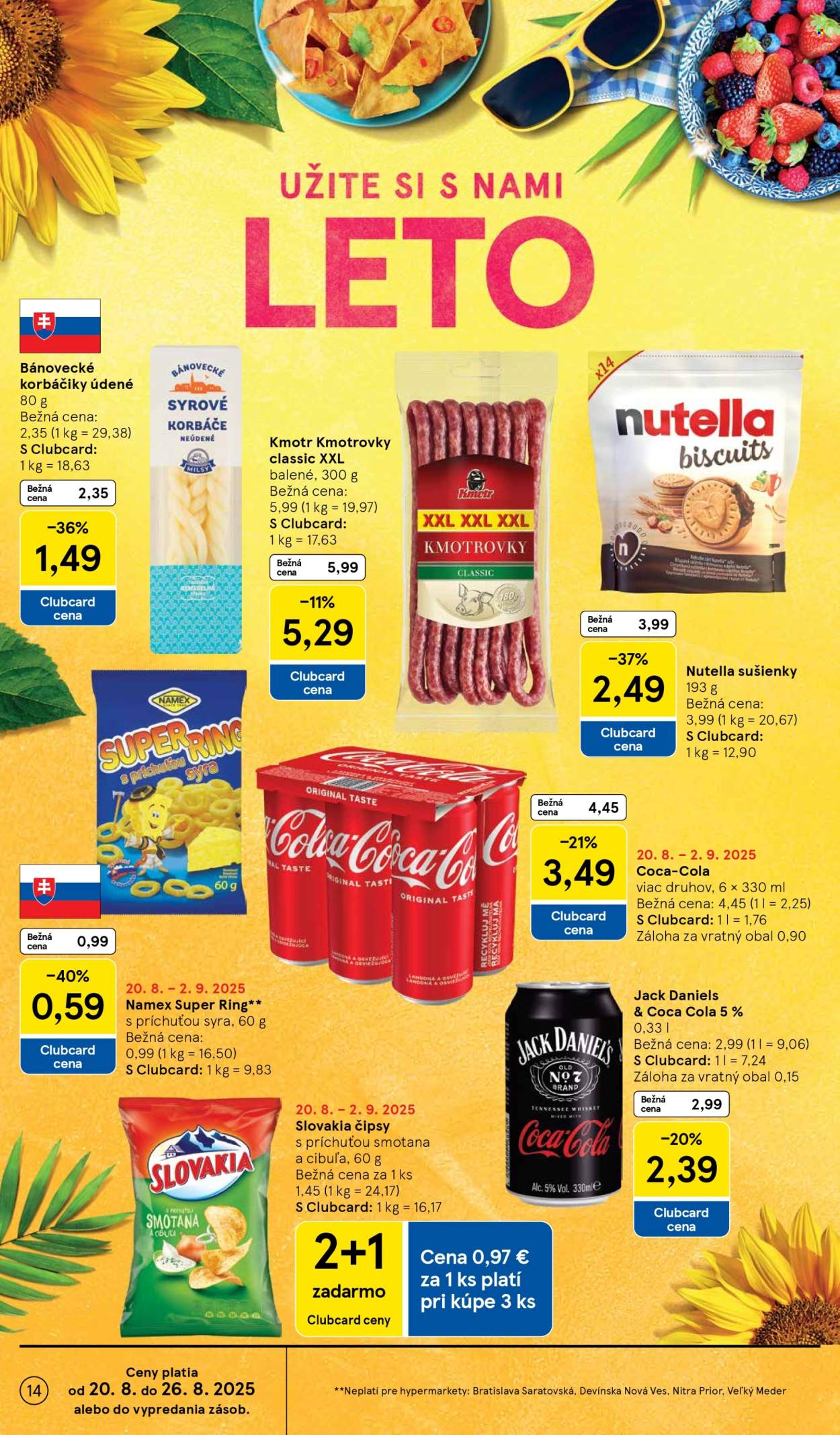 Leták TESCO - 20.8.2025 - 26.8.2025. Strana 14