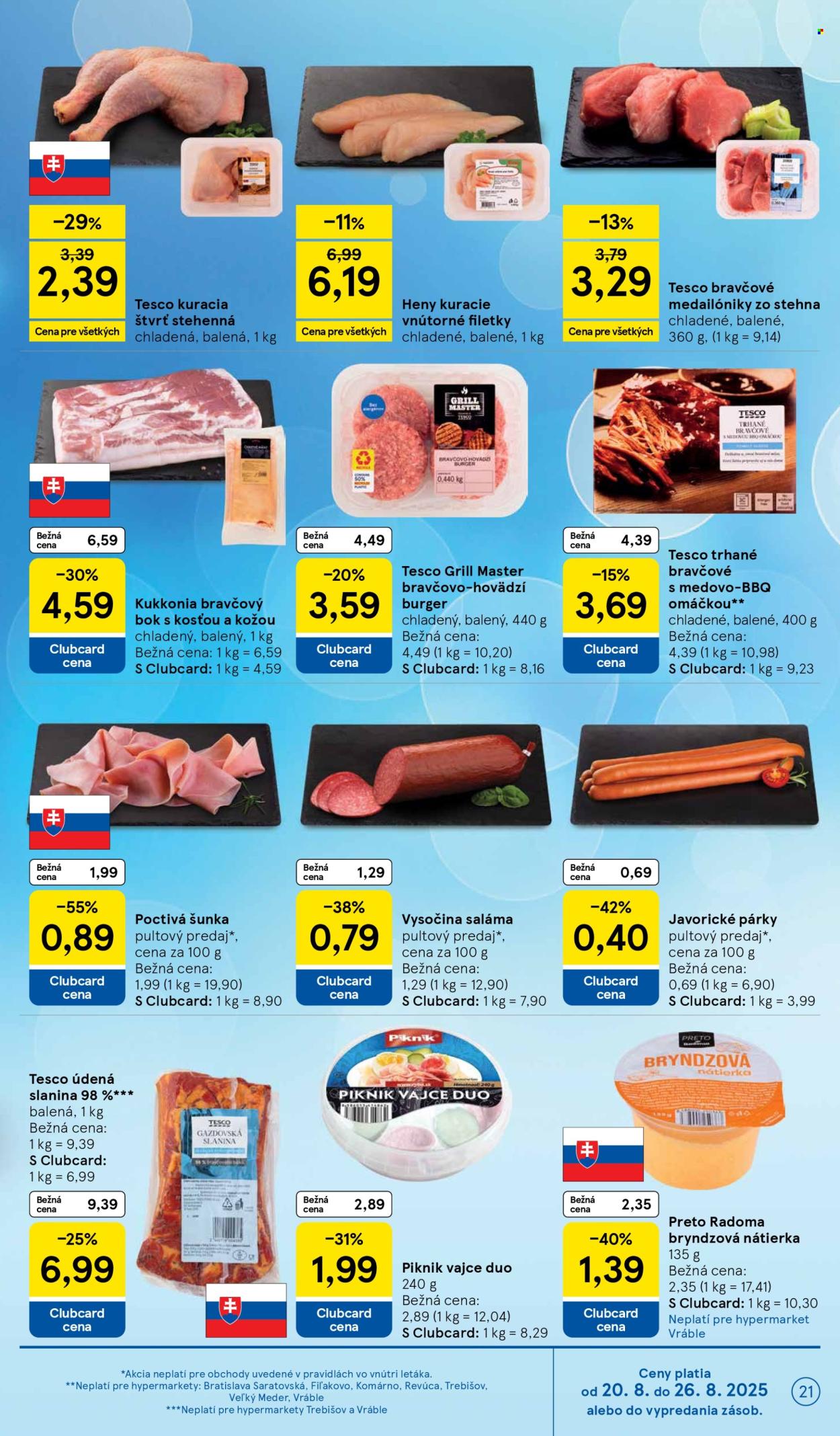Leták TESCO - 20.8.2025 - 26.8.2025. Strana 21