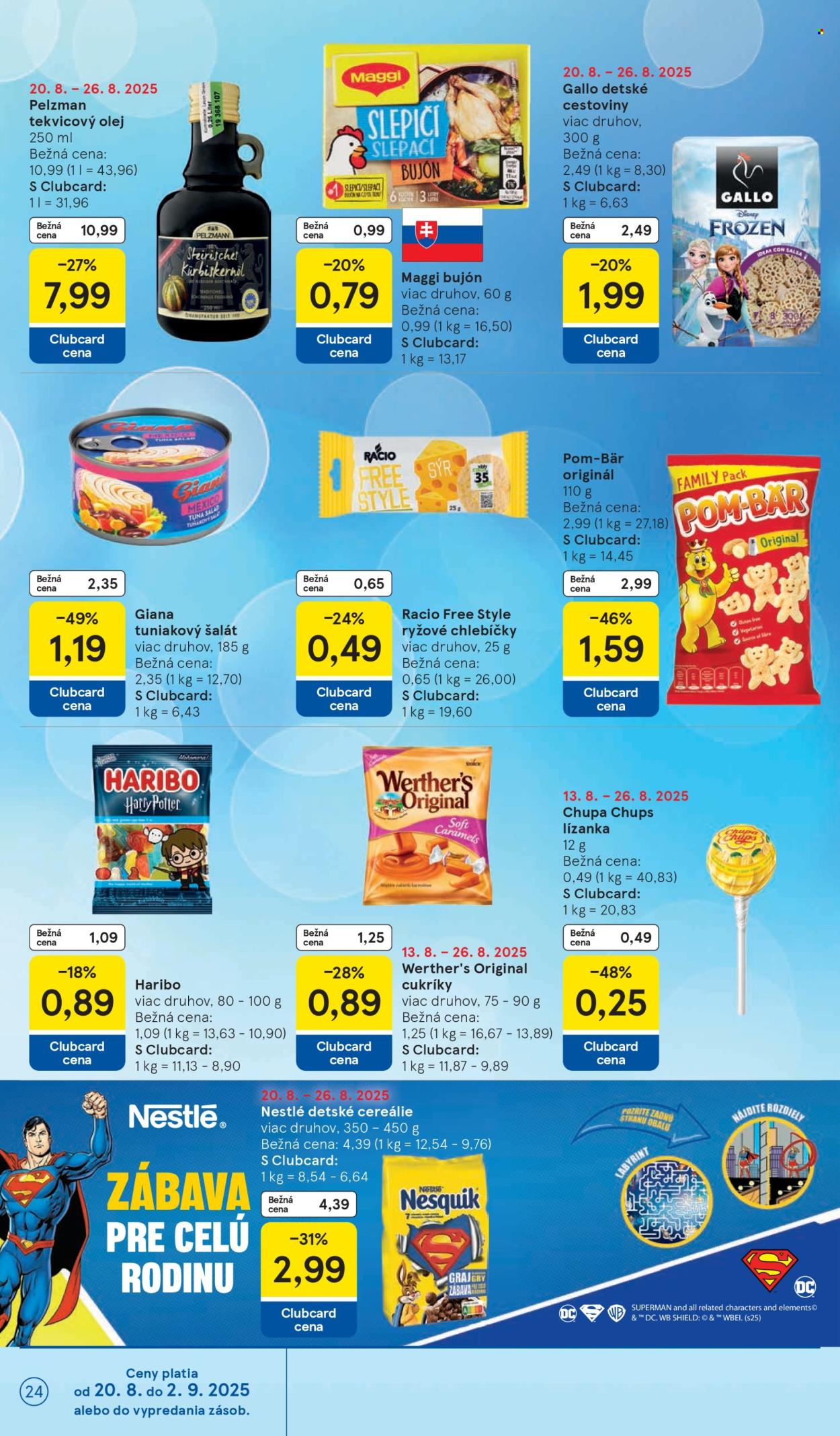 Leták TESCO - 20.8.2025 - 26.8.2025. Strana 24