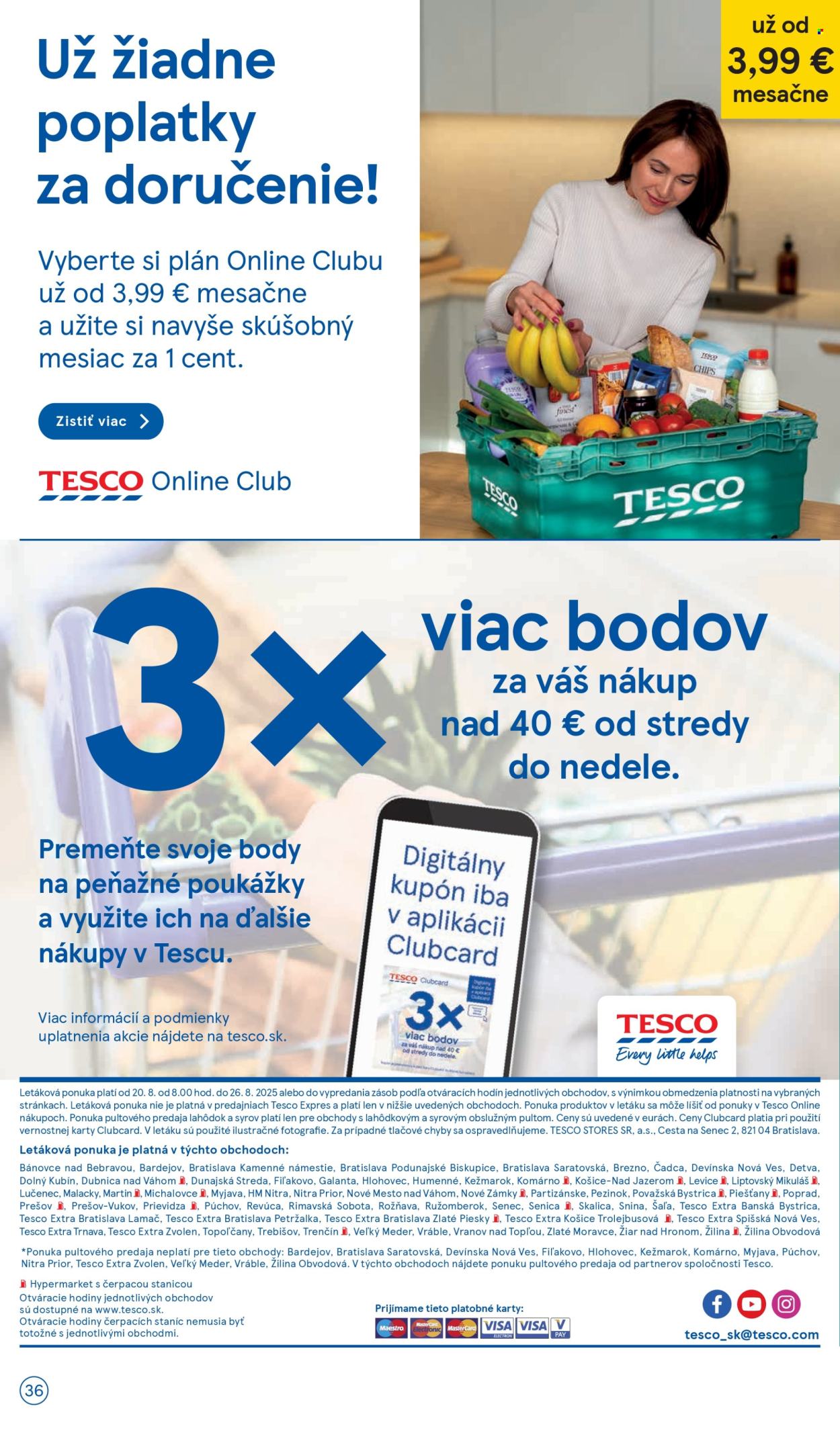 Leták TESCO - 20.8.2025 - 26.8.2025. Strana 36