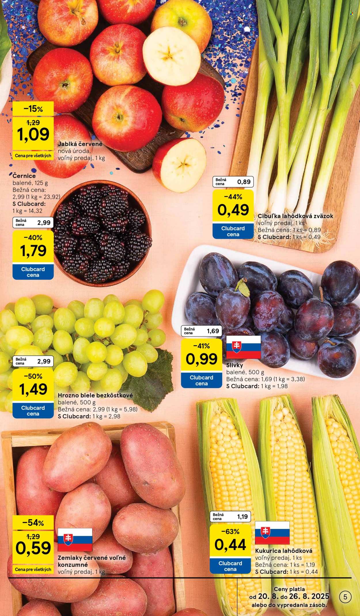 Leták TESCO supermarket - 20.8.2025 - 26.8.2025. Strana 5