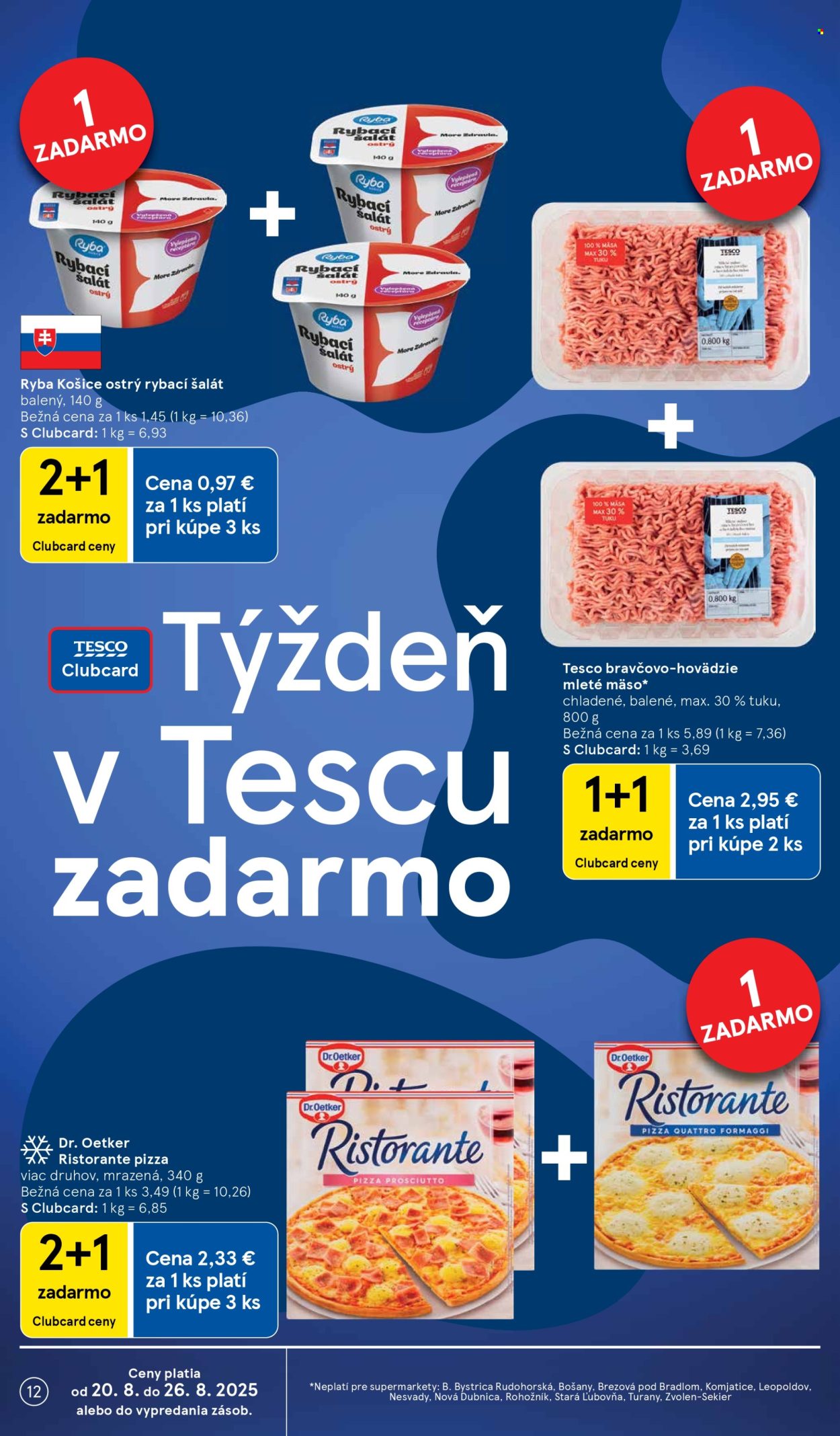 Leták TESCO supermarket - 20.8.2025 - 26.8.2025. Strana 12