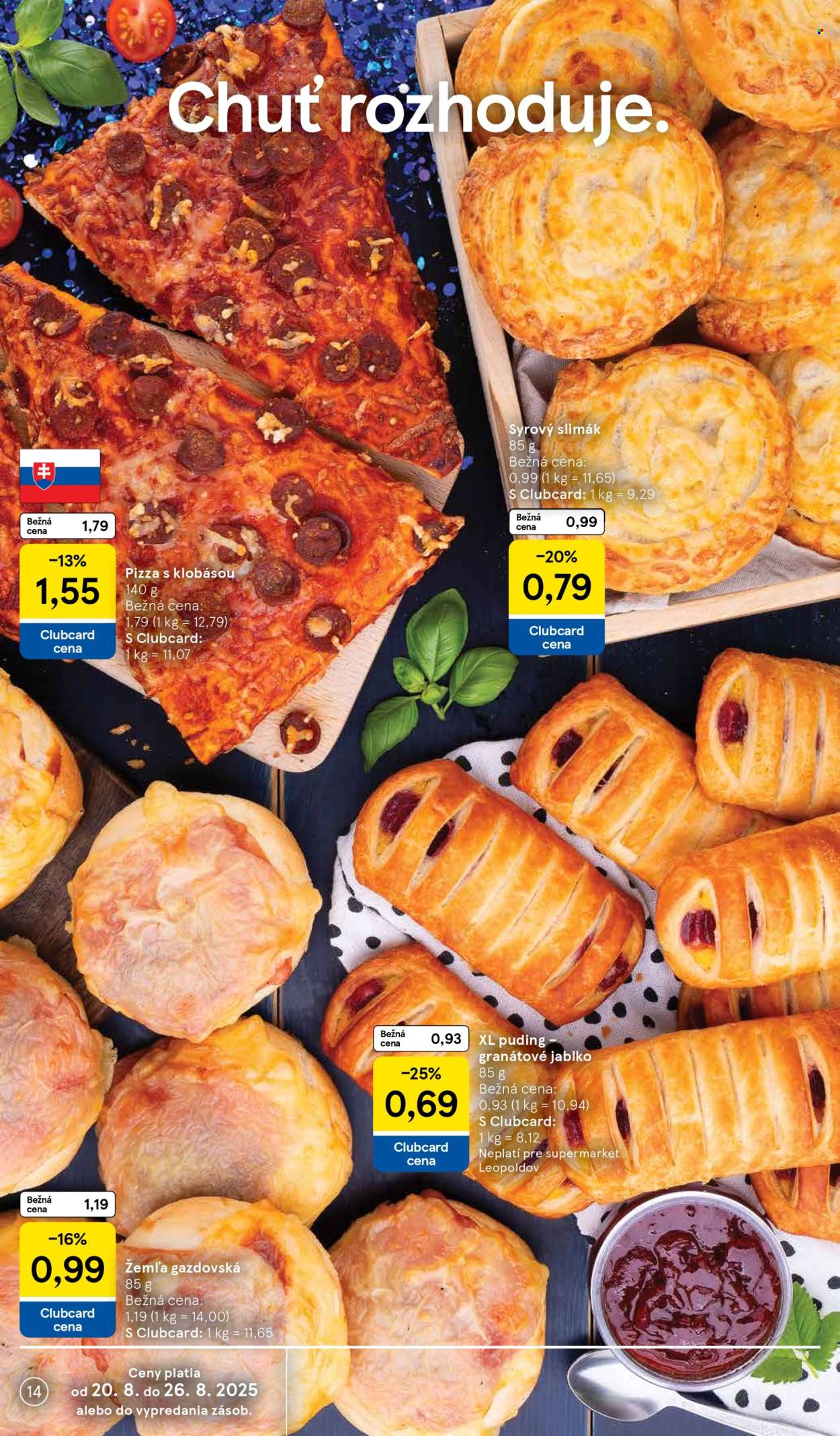 Leták TESCO supermarket - 20.8.2025 - 26.8.2025. Strana 14