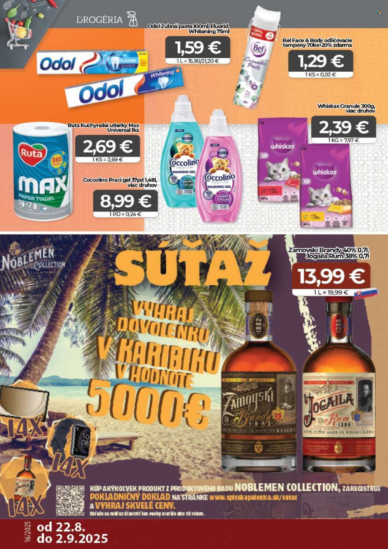 Leták CBA Komfos - 22.8.2025 - 2.9.2025. Strana 14