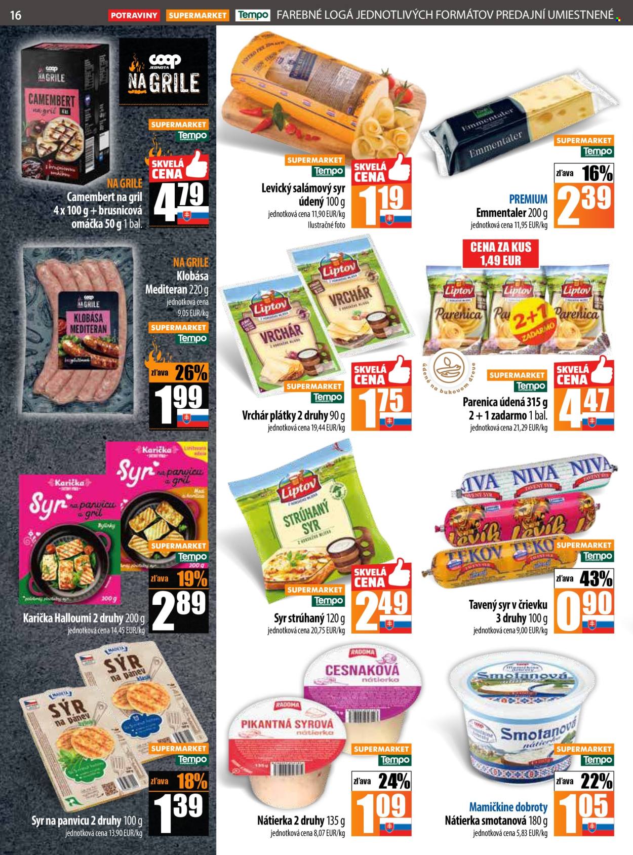 Leták COOP Jednota - 21.8.2025 - 27.8.2025. Strana 16