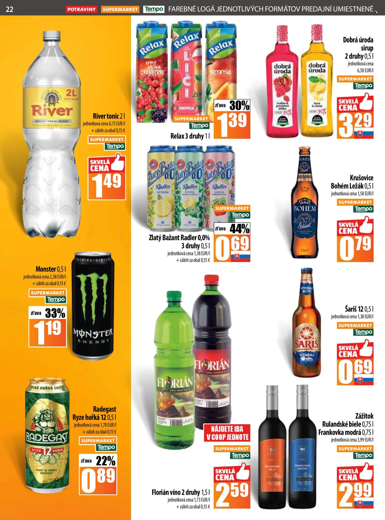 Leták COOP Jednota - 21.8.2025 - 27.8.2025. Strana 22