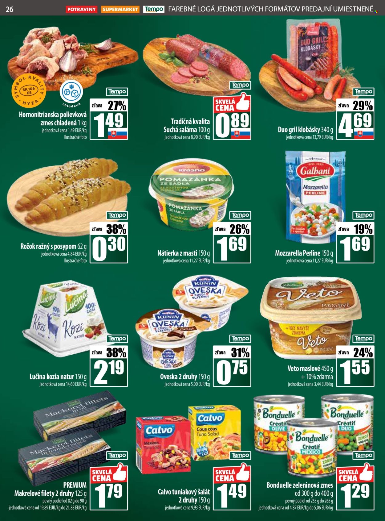 Leták COOP Jednota - 21.8.2025 - 27.8.2025. Strana 26
