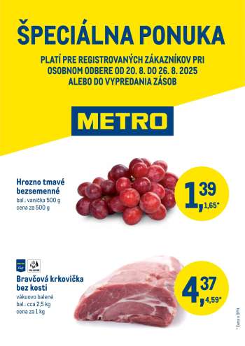 Leták Metro - 20.8.2025 - 26.8.2025.