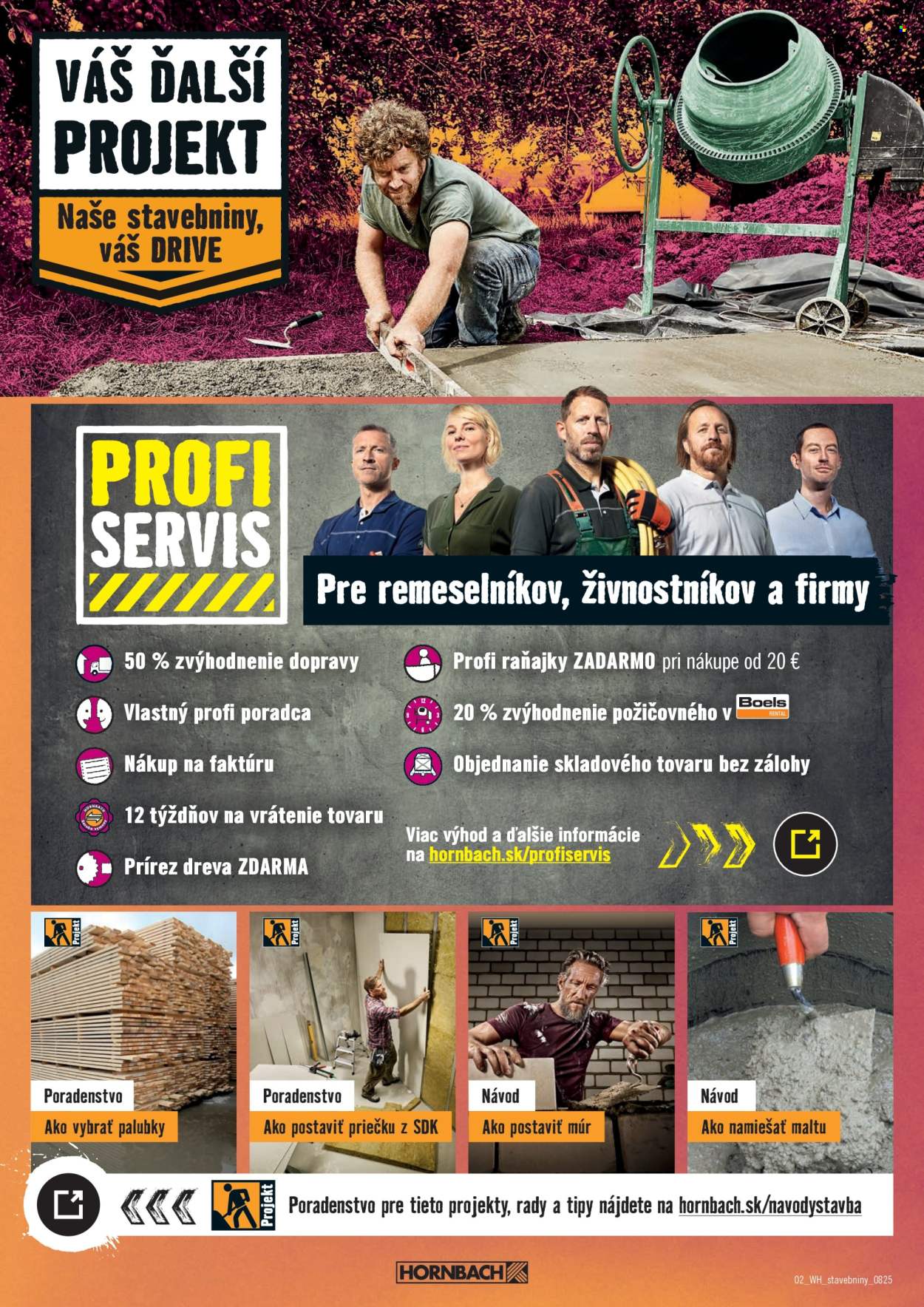 Leták Hornbach - 20.8.2025 - 3.9.2025. Strana 2