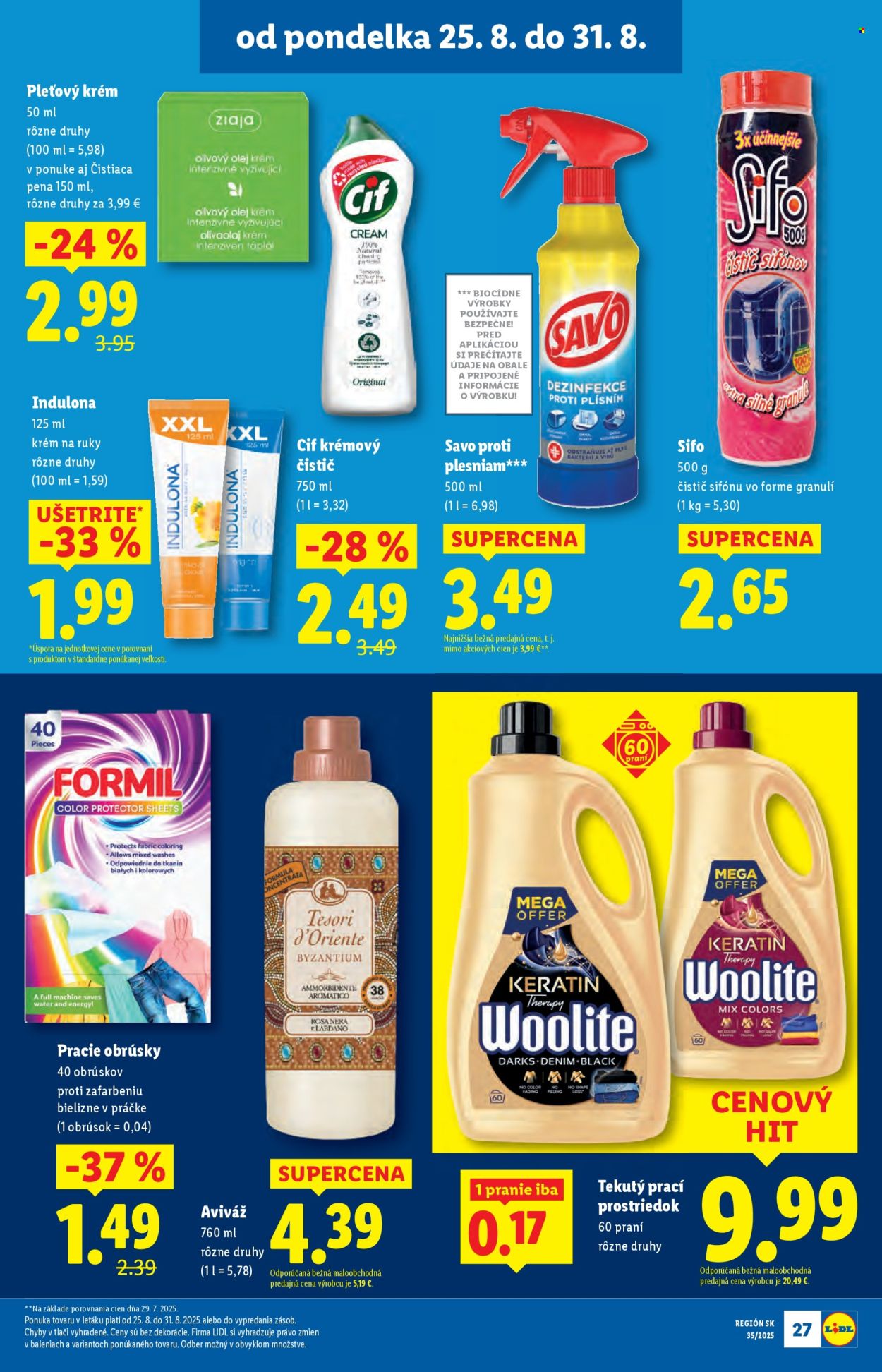 Leták Lidl - 25.8.2025 - 31.8.2025. Strana 35