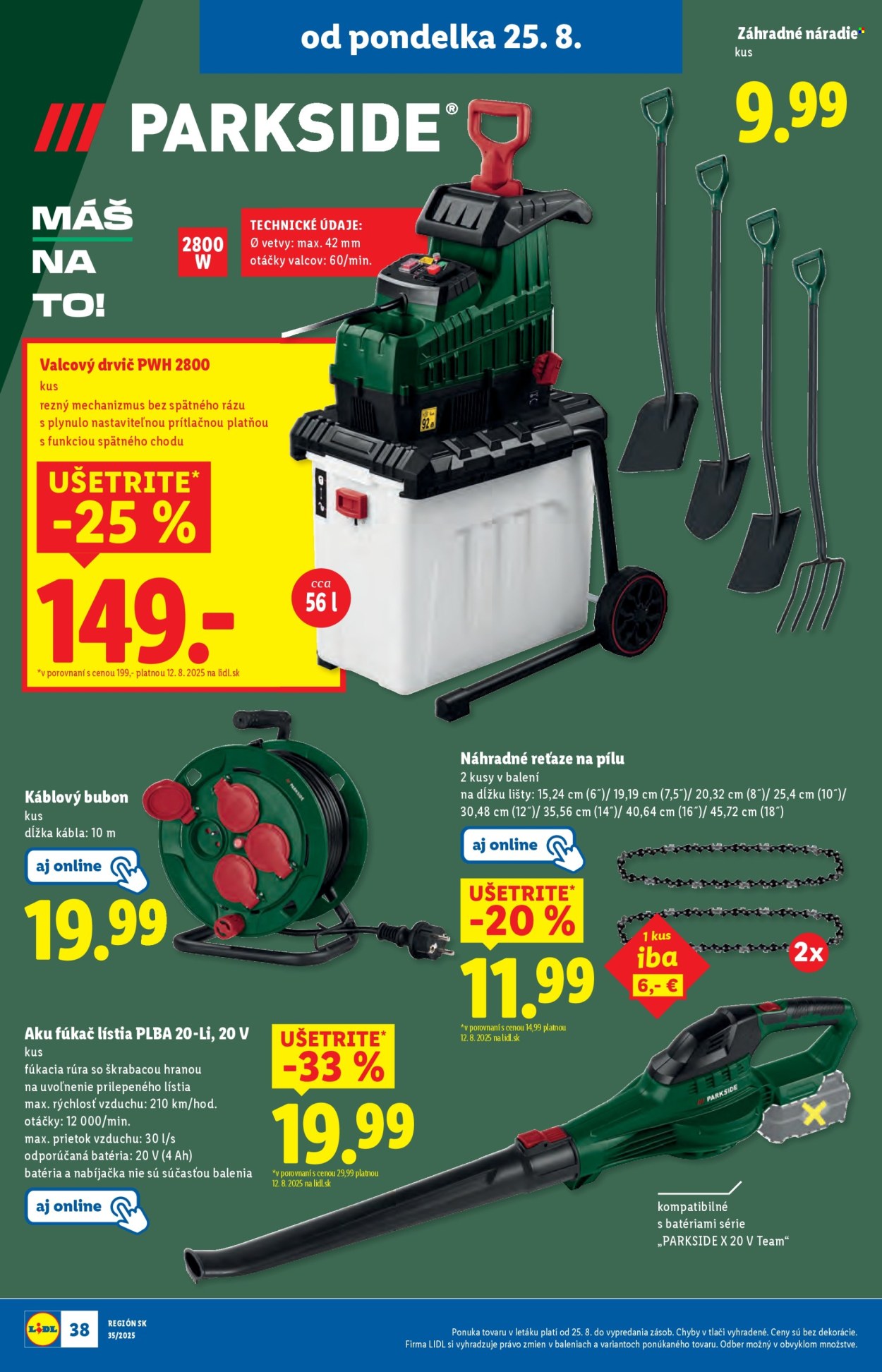 Leták Lidl - 25.8.2025 - 31.8.2025. Strana 52