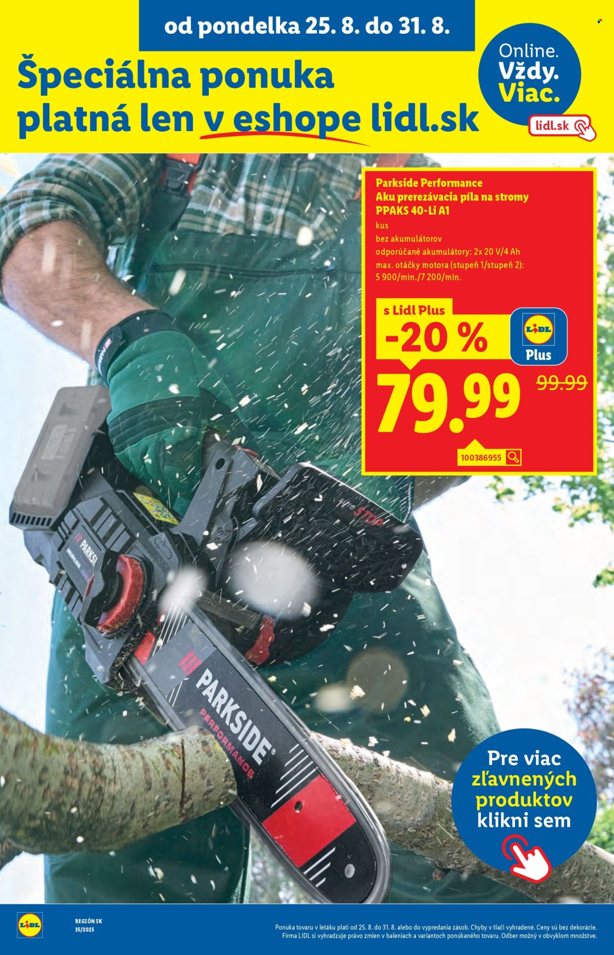 Leták Lidl - 25.8.2025 - 31.8.2025. Strana 63
