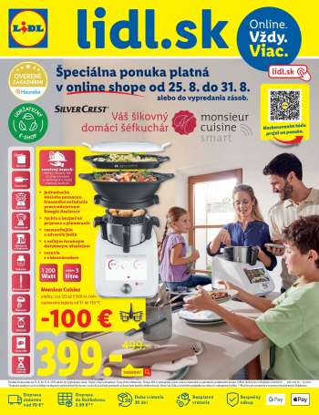 Leták Lidl - 25.8.2025 - 31.8.2025.