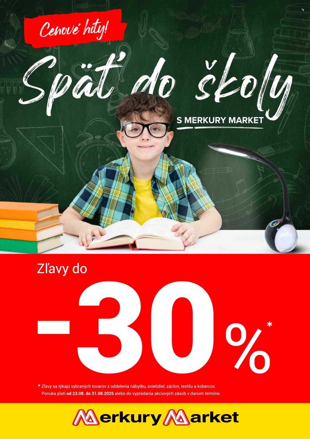 Leták Merkury Market - 23.8.2025 - 31.8.2025. Strana 1