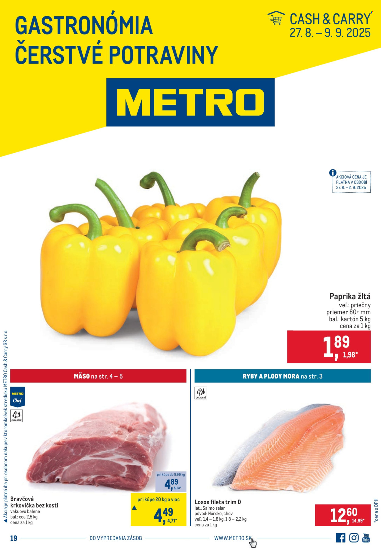 Leták Metro - 27.8.2025 - 9.9.2025. Strana 1